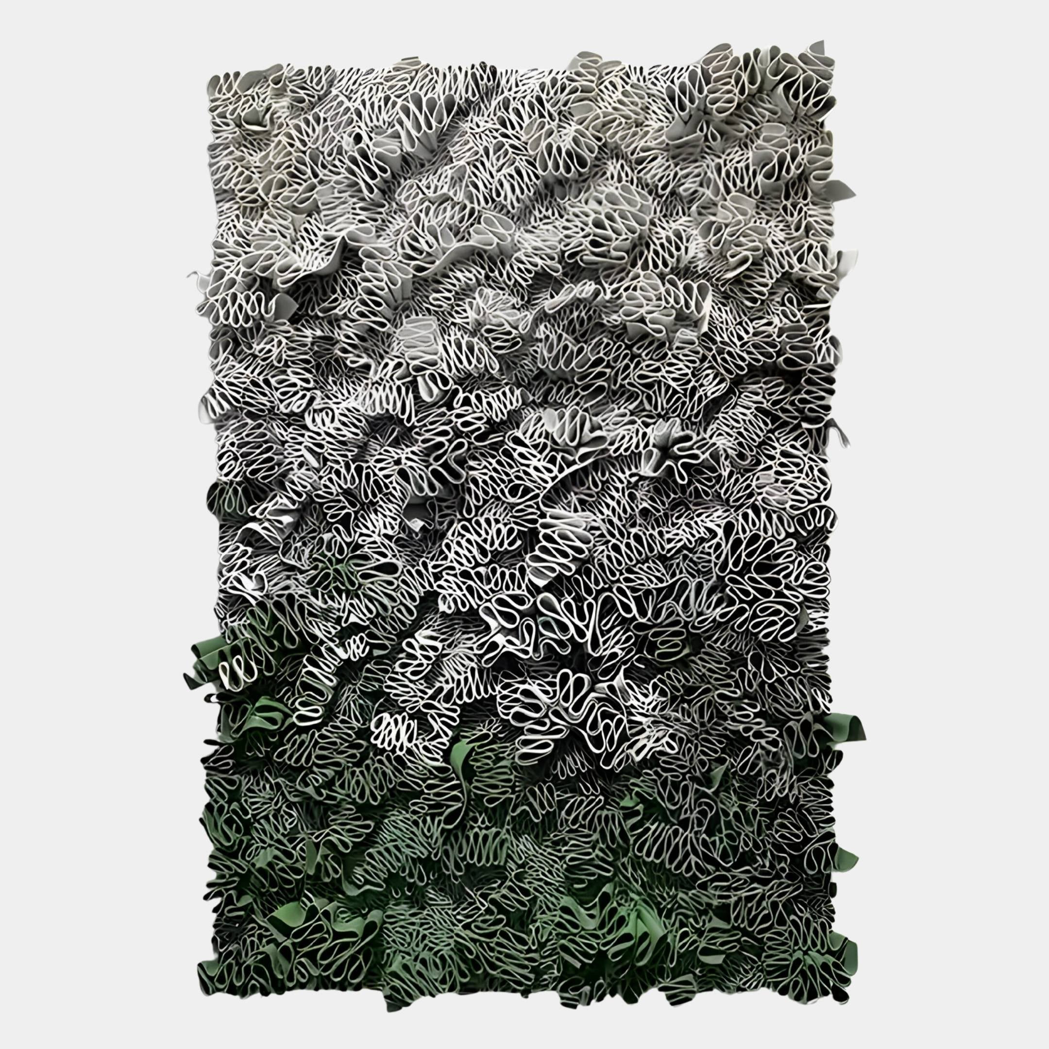 Liora Green Ombre Ribbon Leather 3D Wall Art