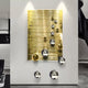 Orbentra Gold 3D Wall Art With Gold & Chrome Metal Ball