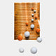 Orbentra Orange 3D Wall Art With Orange & White Metal Ball