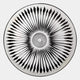 Centriva Cream I Folded Leather Round 3D Wall Art
