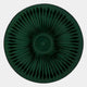 Centriva Green I Folded Leather Round 3D Wall Art