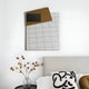 Gridorra Black & Brown Leather Grid Panel 3D Wall Art