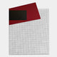 Gridorra Black & Red Leather Grid Panel 3D Wall Art