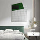 Gridorra Black & Green Leather Grid Panel 3D Wall Art