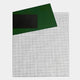 Gridorra Black & Green Leather Grid Panel 3D Wall Art