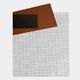 Gridorra Black & Rust Leather Grid Panel 3D Wall Art