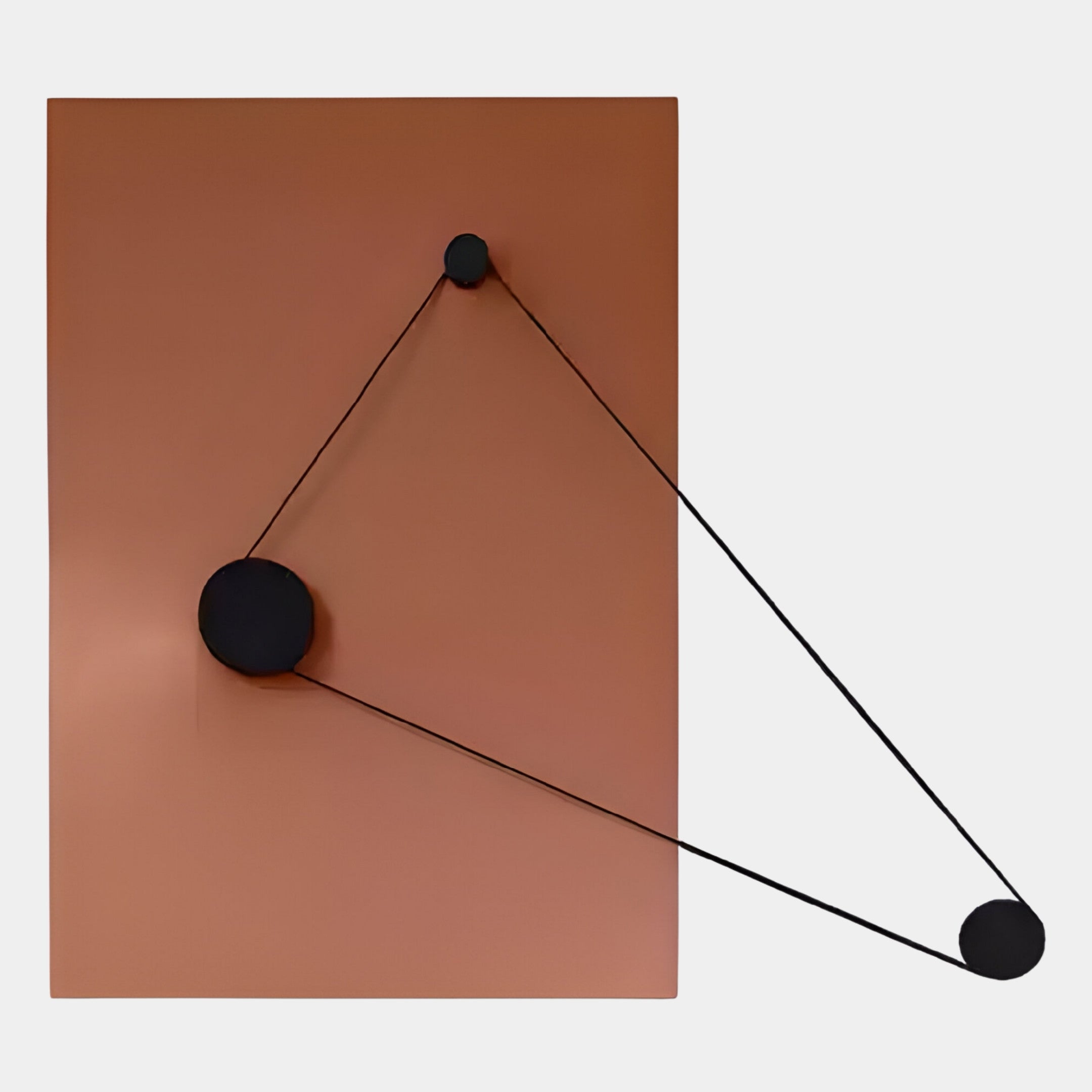 Linavox Brown Geometric Leather 3D Wall Art
