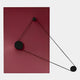 Linavox Red Geometric Leather 3D Wall Art