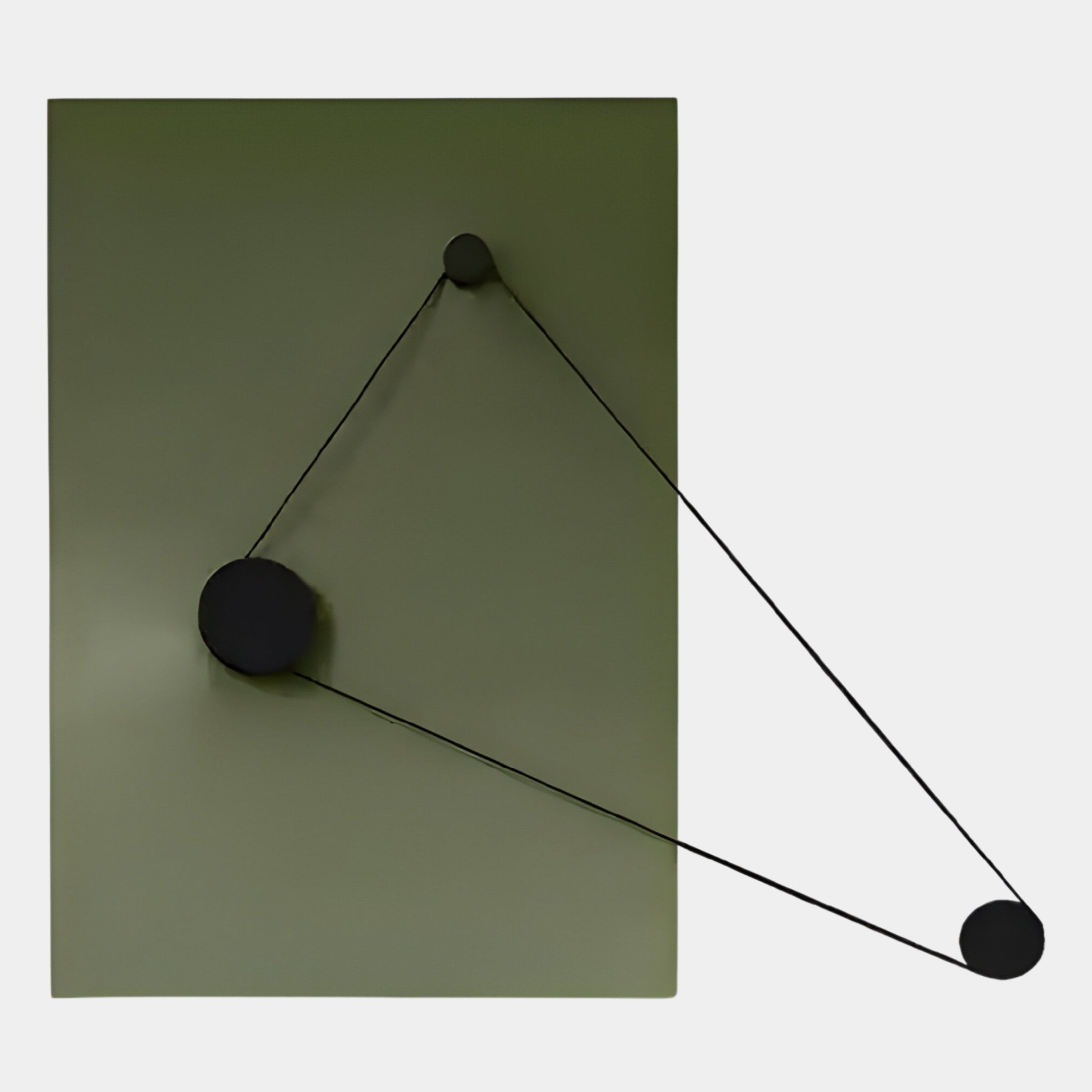 Linavox Green Geometric Leather 3D Wall Art