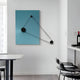 Linavox Blue Geometric Leather 3D Wall Art