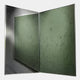 Grilith Green Textured Mirror Dual Panel 3D Wall Art