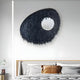 Aurec Black Textured Leather & Mirror 3D Wall Art