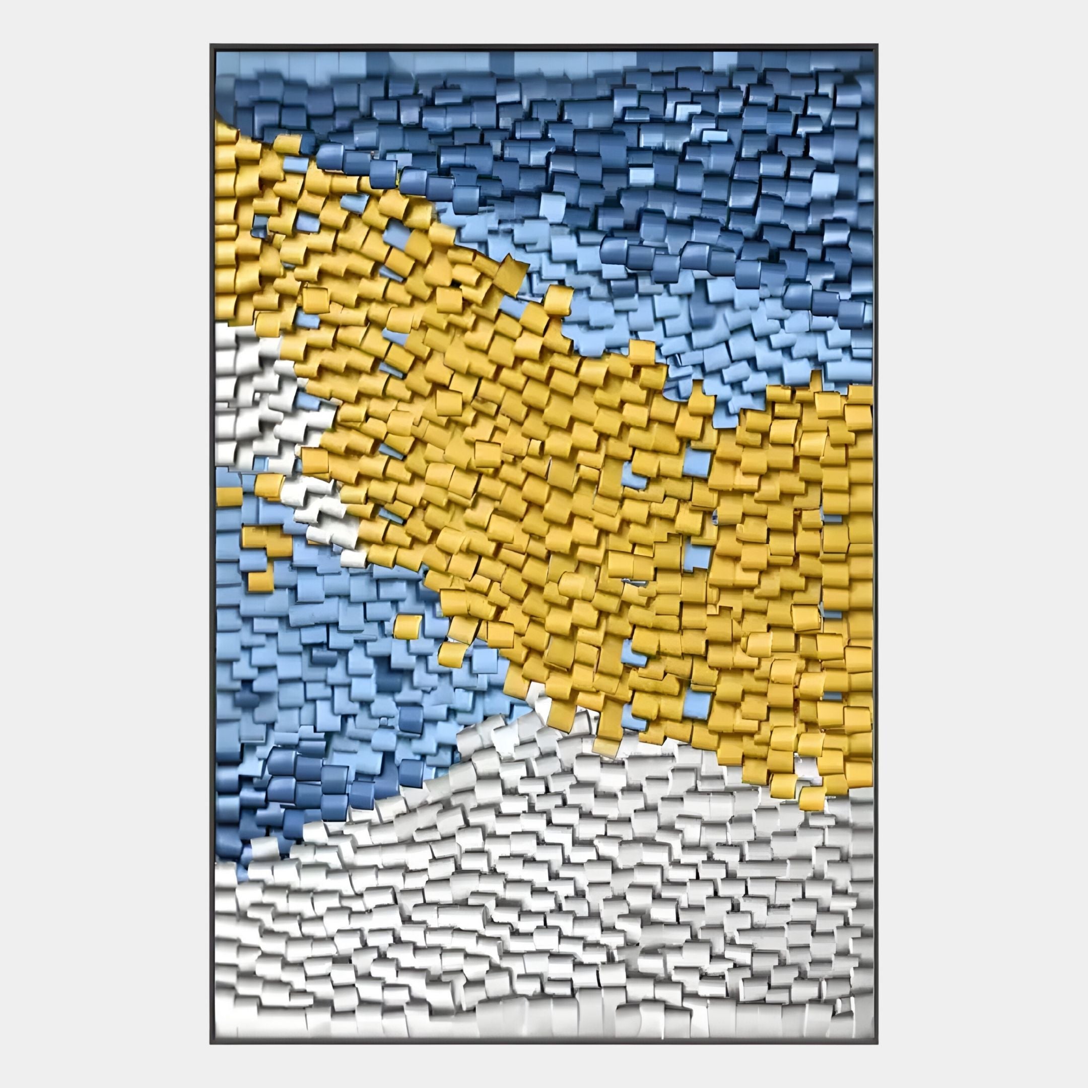 Tilora I Abstract Folded Leather 3D Wall Art