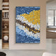 Tilora II Abstract Folded Leather 3D Wall Art