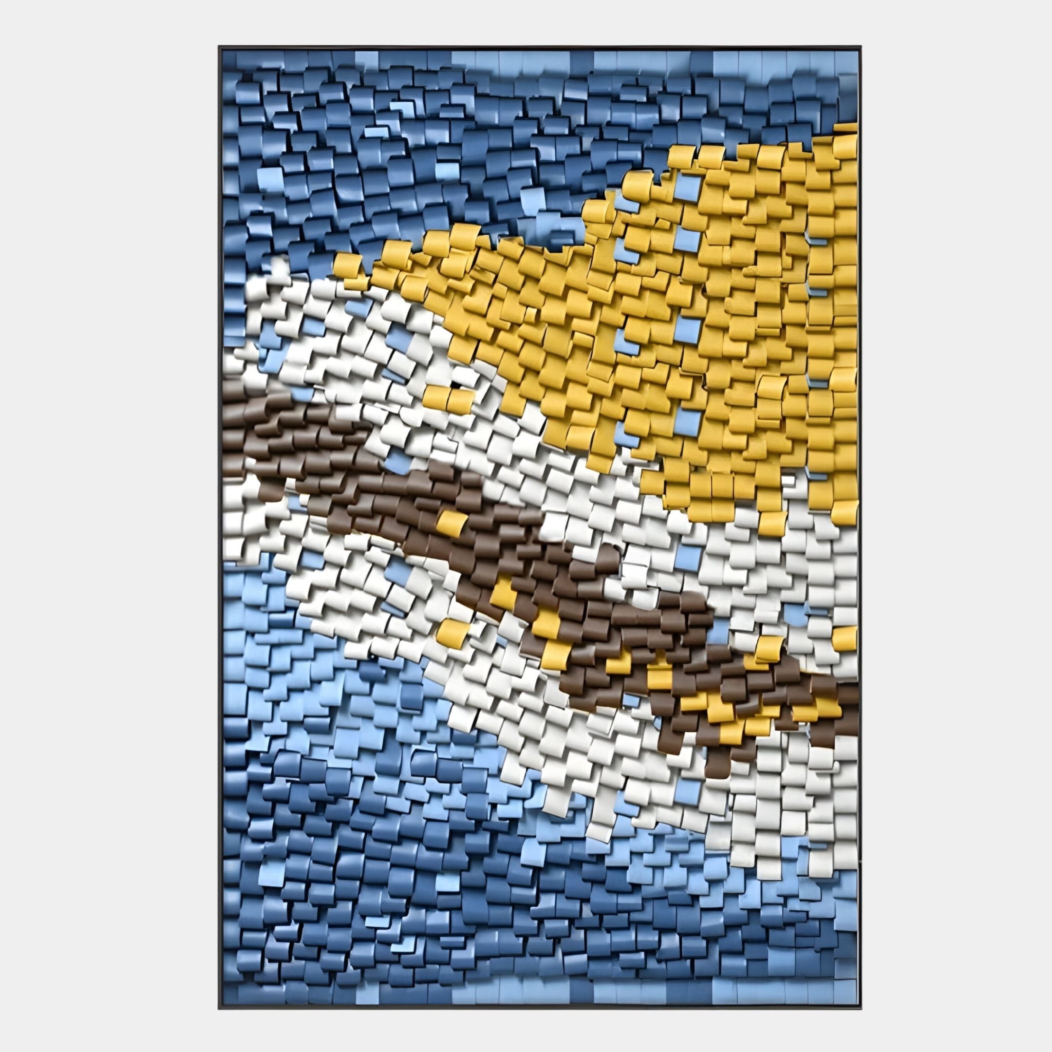 Tilora II Abstract Folded Leather 3D Wall Art