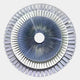 Radiora Blue & White Leather Circular 3D Wall Art