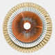 Radiora Copper & Gold Leather Circular 3D Wall Art