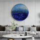 Solvair Blue Texture & Cobalt Ripple Leather 3D Wall Art