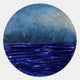 Solvair Blue Texture & Cobalt Ripple Leather 3D Wall Art