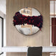 Stravelle Red & Black Fold Leather Mirror 3D Wall Art