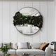 Stravelle Green & Black Fold Leather Mirror 3D Wall Art
