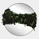 Stravelle Green & Black Fold Leather Mirror 3D Wall Art