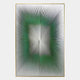 Radior Green Burst Illusion Leather 3D Wall Art