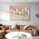 Virello Soft Blush & White Disc Leather 3D Wall Art