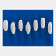 Virello Royal Blue & White Disc Leather 3D Wall Art