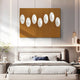 Virello Mocha & White Disc Leather 3D Wall Art