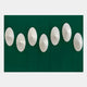 Virello Deep Green & White Disc Leather 3D Wall Art