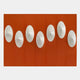 Virello Terracotta & White Disc Leather 3D Wall Art