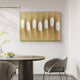 Virello Warm Ochre & White Disc Leather 3D Wall Art