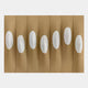 Virello Warm Ochre & White Disc Leather 3D Wall Art
