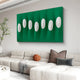 Virello Jade Green & White Disc Leather 3D Wall Art