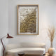 Florasca Gold Ripple Leather 3D Framed Wall Art