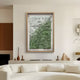 Florasca Green Ripple Leather 3D Framed Wall Art
