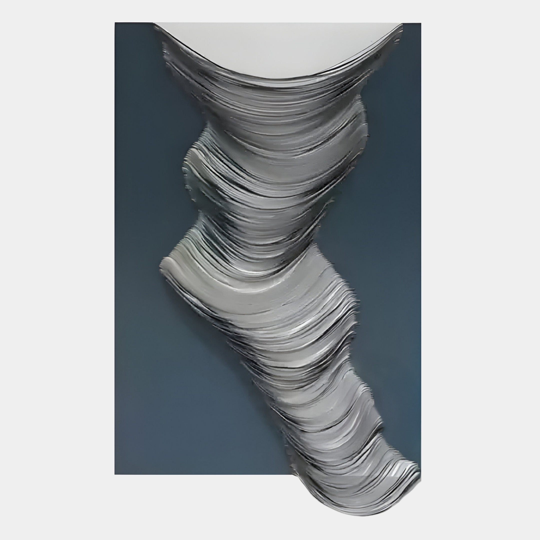 Arvinea Slate Flow Sculptural Leather 3D Wall Art