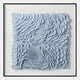 Calavine Blue Bloom Sculptural Leather 3D Wall Art