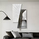 Urbis Black & White Treewalk Chain Leather 3D Wall Art