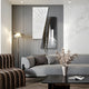 Urbis Black & White Corridor View Leather 3D Wall Art