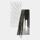 Urbis Black & White Corridor View Leather 3D Wall Art