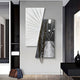 Urbis Black & White Tunnel Chain Leather 3D Wall Art