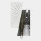 Urbis Black & White Tunnel Chain Leather 3D Wall Art