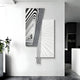 Urbis Black & White Vortex Chain Leather 3D Wall Art