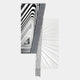 Urbis Black & White Vortex Chain Leather 3D Wall Art