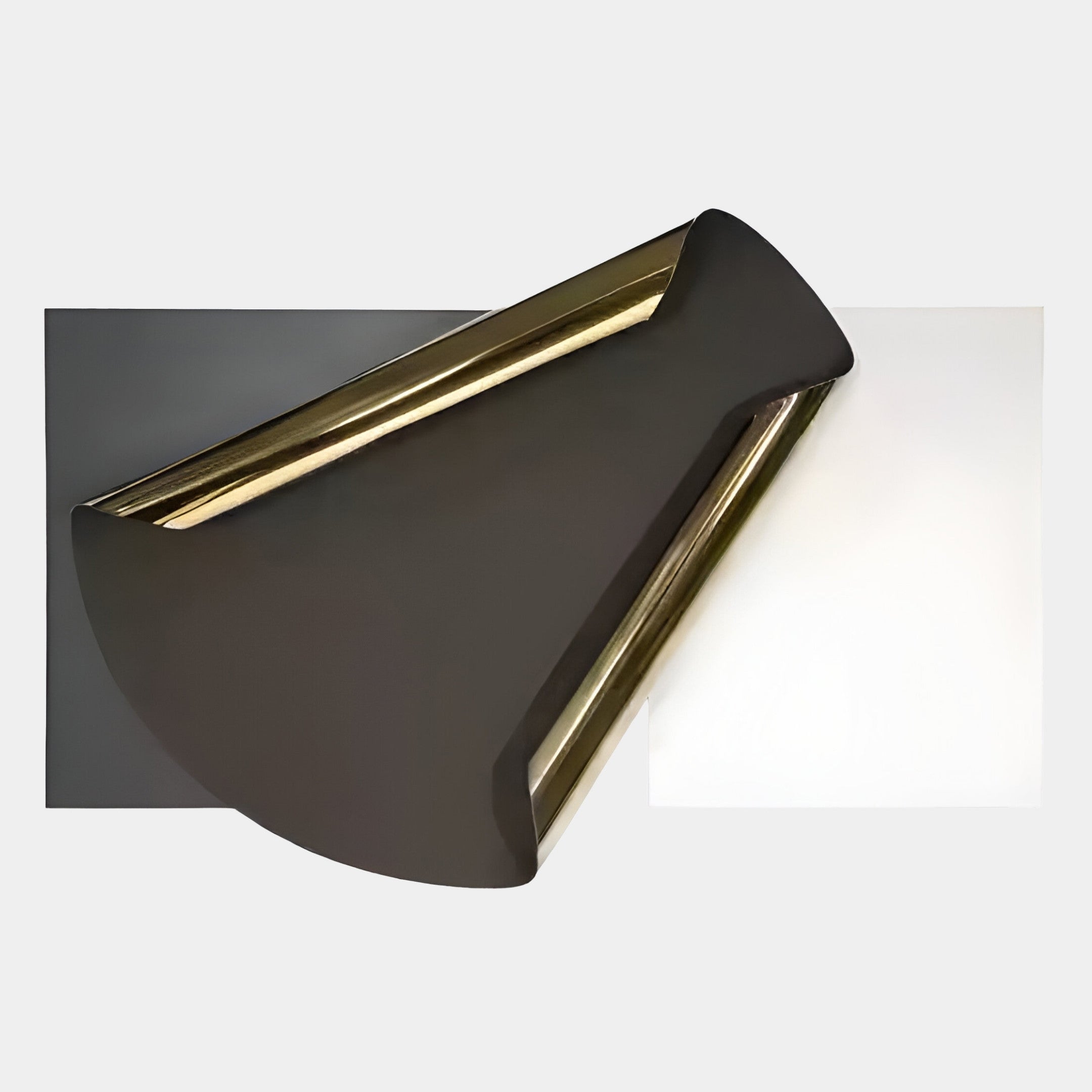Valmeris Charcoal Fold Sculptural Metal 3D Wall Art