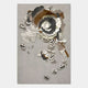 Floraxa Neutral Bloom Layered Leather 3D Wall Art