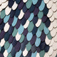 Scalora Teal Fragmented Leather 3D Wall Art
