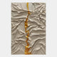 Cravyrn Beige & Gold Leather Hand-Painted 3D Wall Art